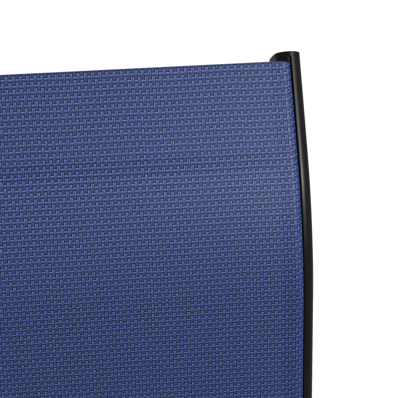 2Pcs Outdoor Bar Chairs With , 360 Swivel, High Mesh, Steel Frame For Patio, Balcony, Poolside, Backyard, Navy Blue Swivel Height Mesh Fabric Seating, Navy-Blue