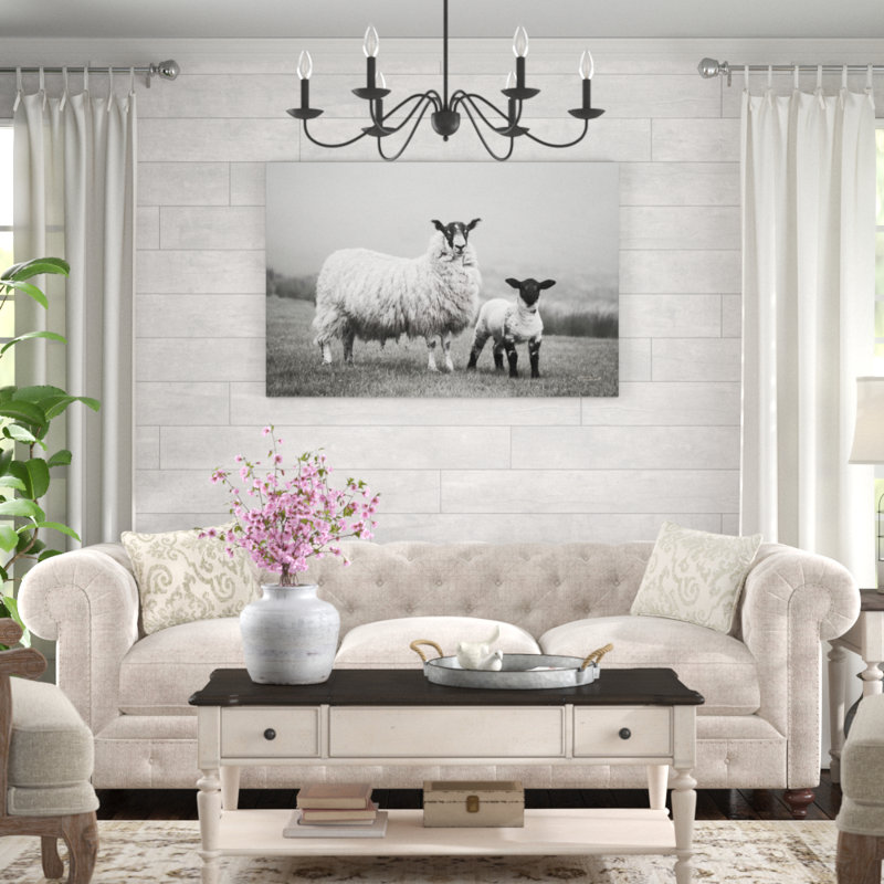 Islay Sheep I par Laura Marshall - photographie sur toile, H 32 po x l 48 po
