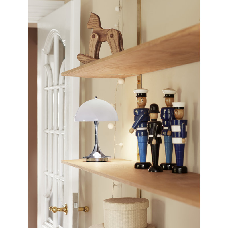 Panthella 160 Portable, 2.5W, White, Chrome