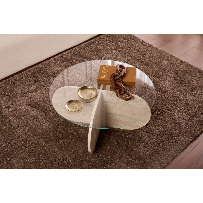 Tatjana Coffee Table, Travertine