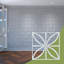 Panneaux muraux décoratifs en acrylique Swansea, moyen, l 15 3/8 po x H 15 3/8 po x T 1/8 po, blanc-716152247-716152253