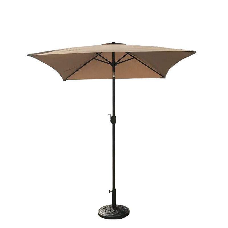 Parasol de marché carré 77,95 po Romessa, Brun clair