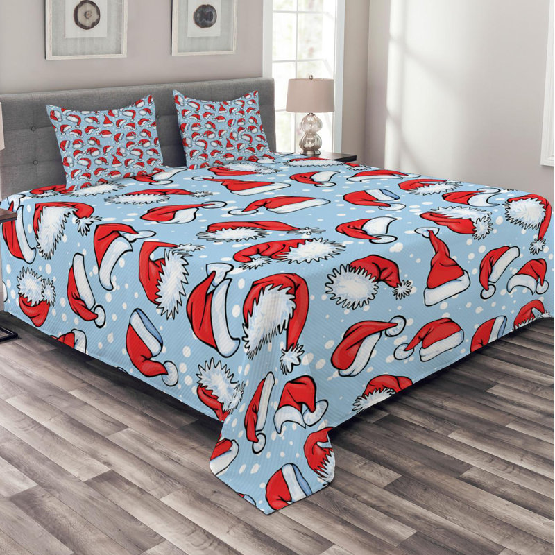Modern & Contemporary Polyester Coverlet, King Coverlet + 2 Shams