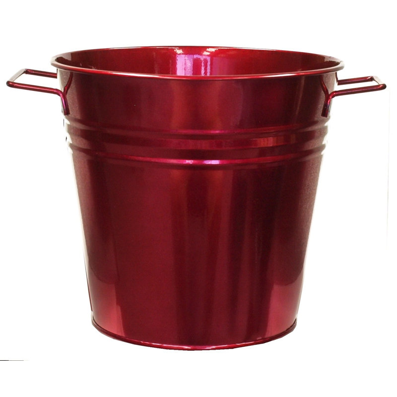 Pot à fleurs en acier galvanisé Jayia