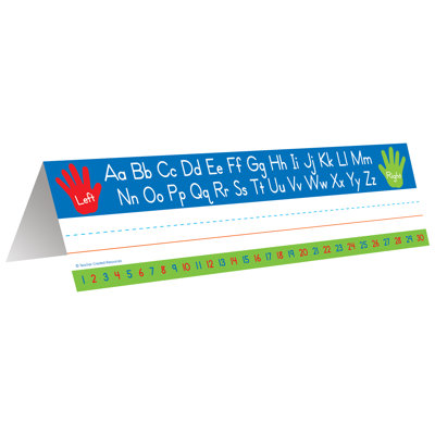Left Right Alphabet Tented Name Plate