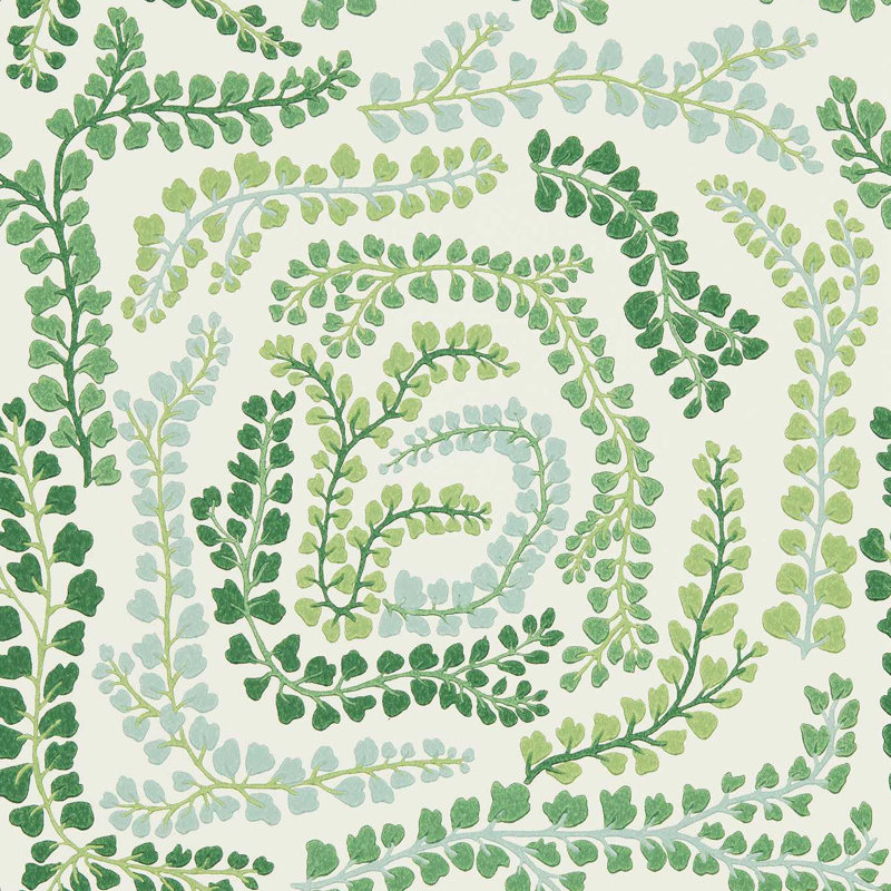 Fayola 10.05m x 52cm Wallpaper Roll, Clover/Chalk