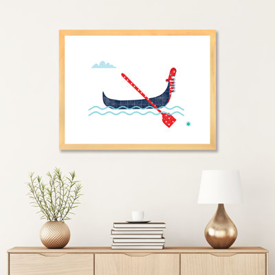 Gondole - impression d'art graphique