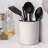 6.2" Beige Embossed Ceramic Kitchen Canister-1112960145