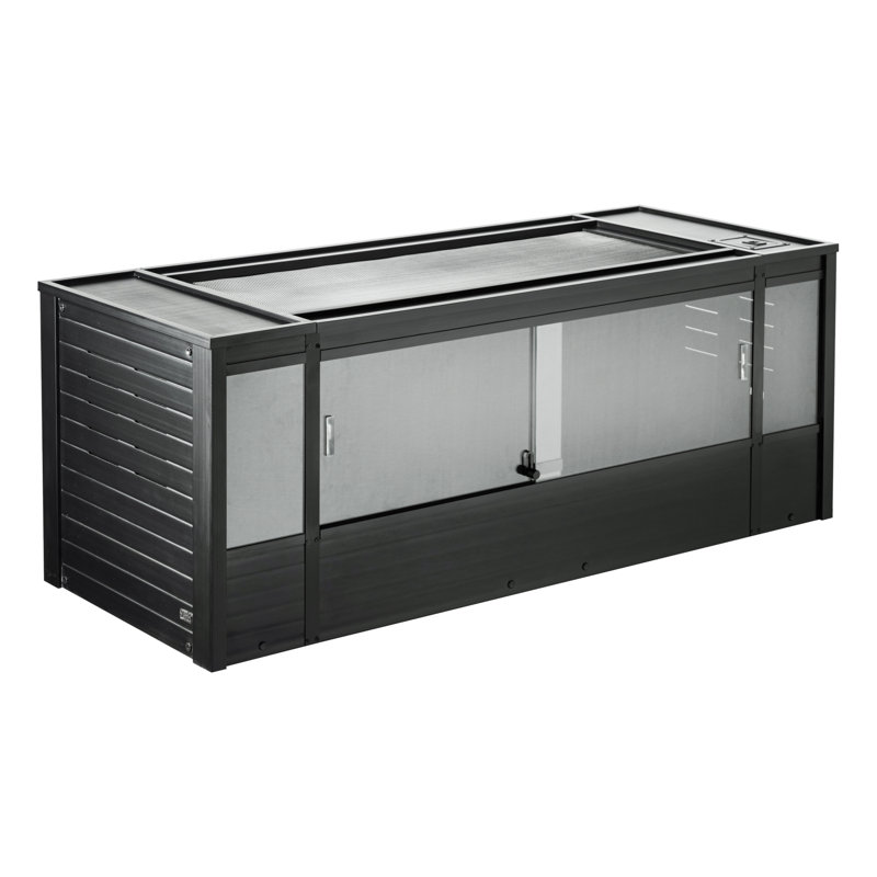 Très grand terrarium Deneishia, 112 gallons - H 22,8 po x l 60 po x P 24 po, Noir
