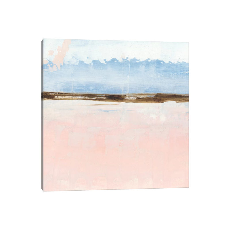 Reproduction d’art, "rose Sands I" par Ethan Harper, H 12 po x l 12 po x P 1,5 po, Toile tendue, Sans mat