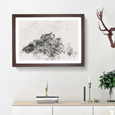 Edinburgh Castle In Scotland - Framed Print