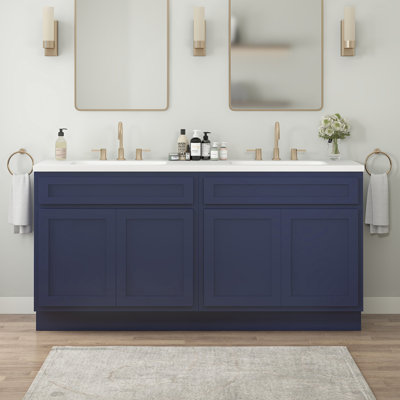 60" Double Bathroom Vanity Base Only