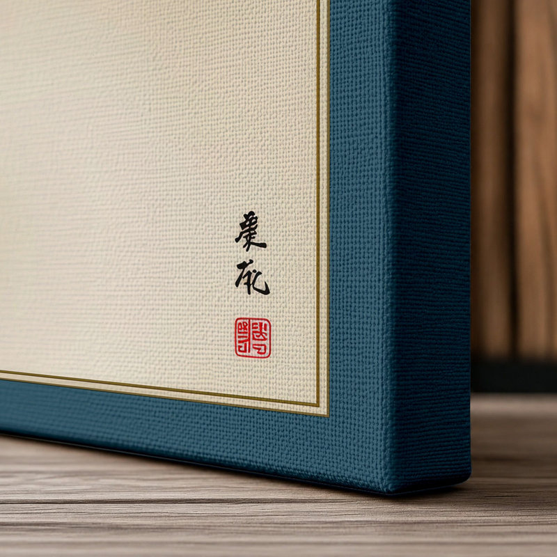 Print, 18x12 - 45.7 x 30.5 cm, Teal Border