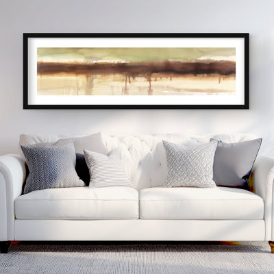 Stripes - Bathroom Shapes Framed Matted Print for Home Decor