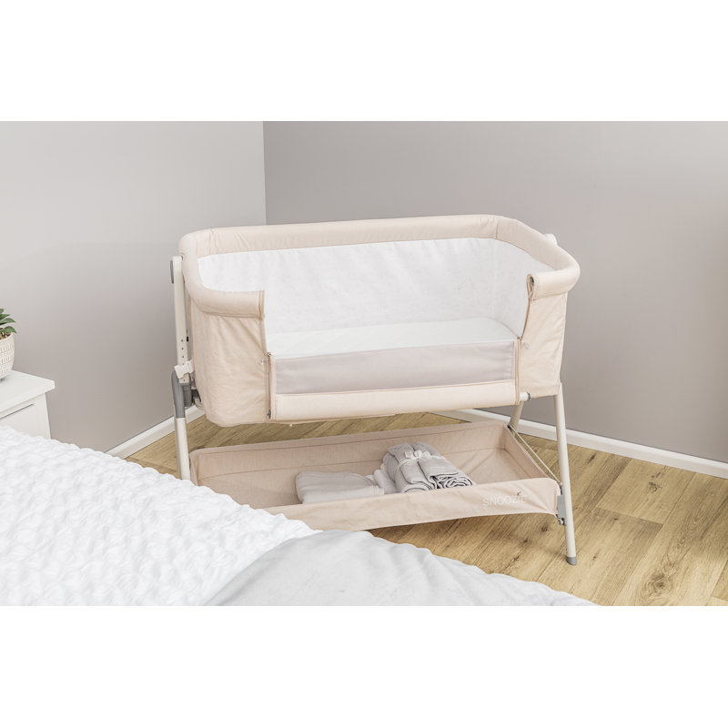 Snoozie Cot Bed, Beige/Sandy