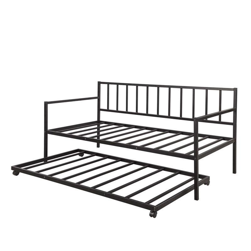 Multifunctional Metal Lounge Daybed With Trundle