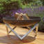 Faisal Round Stainless Steel Wood Burning Smokeless Fire Pit-1861167331