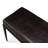 Duke Ridged Genuine Leather Upholstered Bench