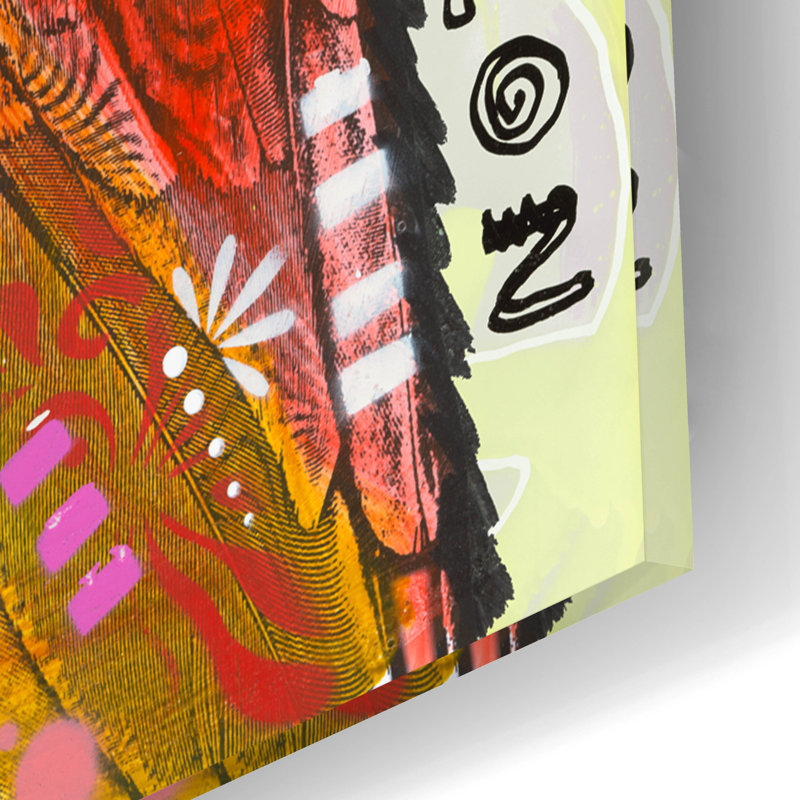 «Conservancy for the» par Dean Russo, art mural en verre acrylique, H 16 po x l 12 po x P 0,13 po