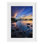 «Sunrise on Piseco Lake», reproduction d'art sous verre encadrée, conception par Jonathan Zaartek