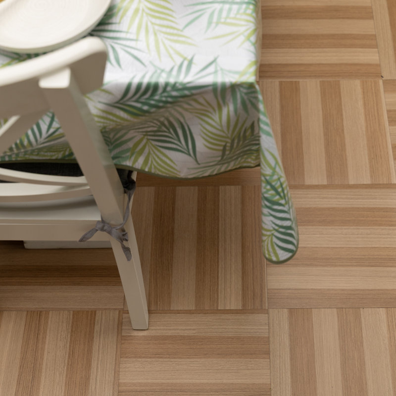Slats 30.48 x 30.48cm Self-adhesive Vinyl Floor Tiles Pack 11 (1sqm)