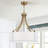 6- Light Dimmable Farmhouse Drum Chandelier For Kitchen Island Dining Room Café-797299872