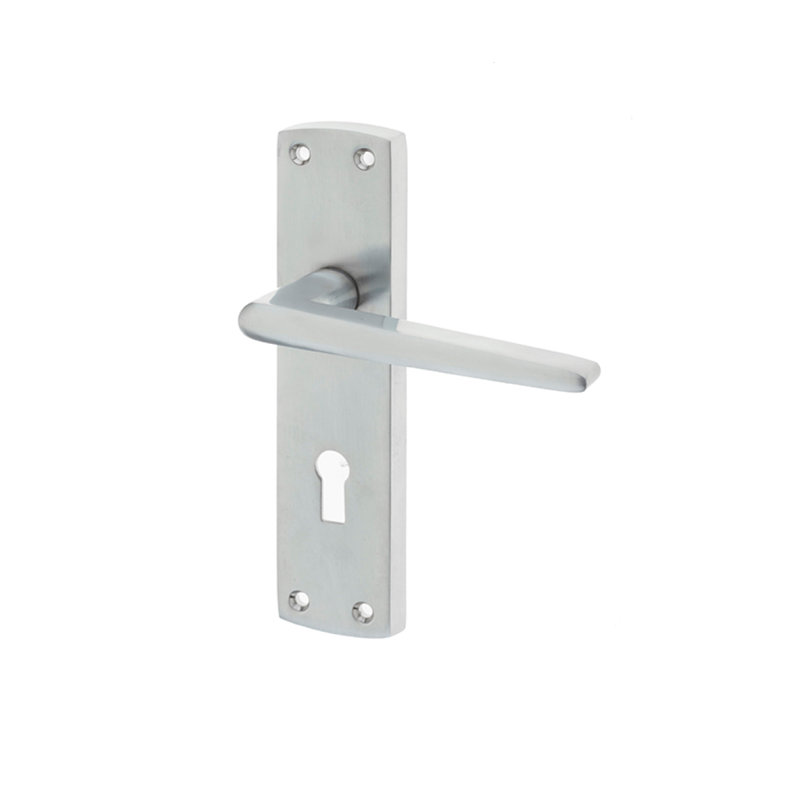 Bray Door Handle, Satin Chrome