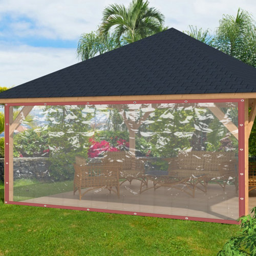 YYBUSHER Outdoor Durable Clear Awning Canopy Patio Enclosure PVC ...