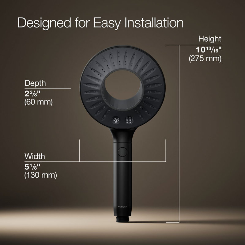 Spaviva Two-Function Handshower 2.5 GPM, 2.5 GPM, Matte Black