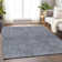 Premium Machine Washable Prisco Blue Rug