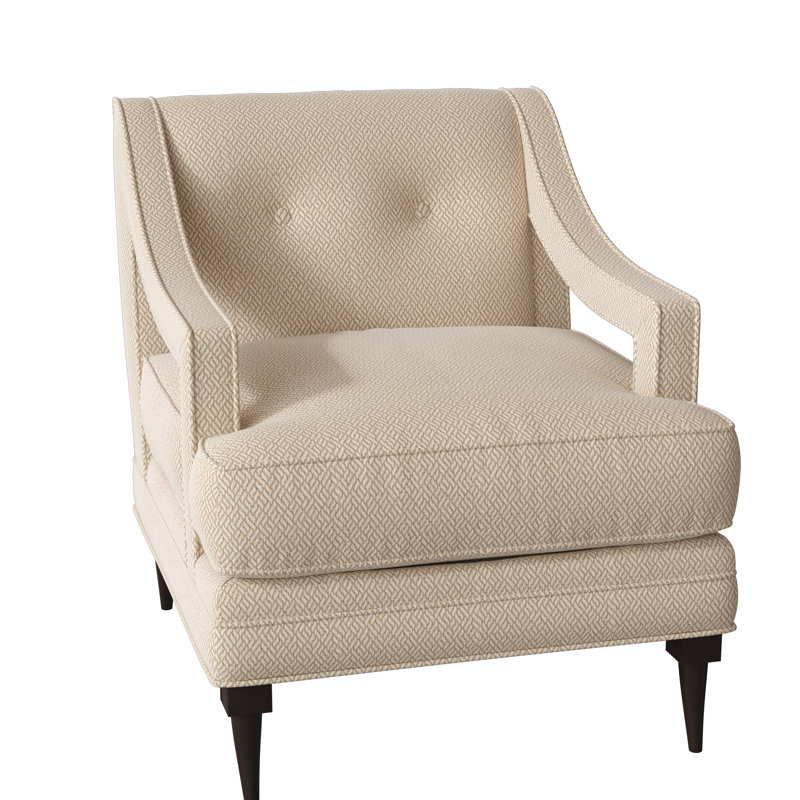 Perry Armchair, American Walnut, Filigree Ivory