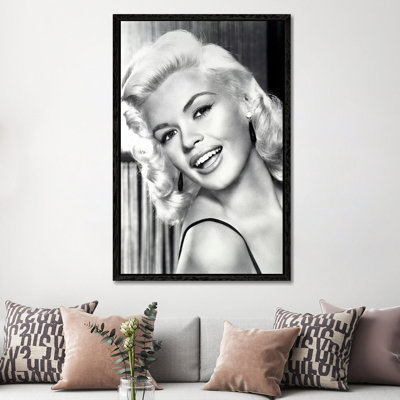 Jayne Mansfield's Gorgeous Smile by Radio Days - Print on Canvas