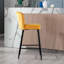 Lauterbach Upholstered Counter Stool with Metal Frame-1542462971
