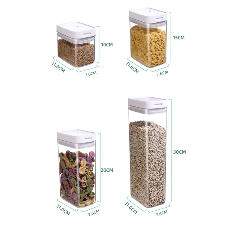 Boîte de rangement pour aliments à grain alimentaire de qualité alimentaire, 1,76 lb