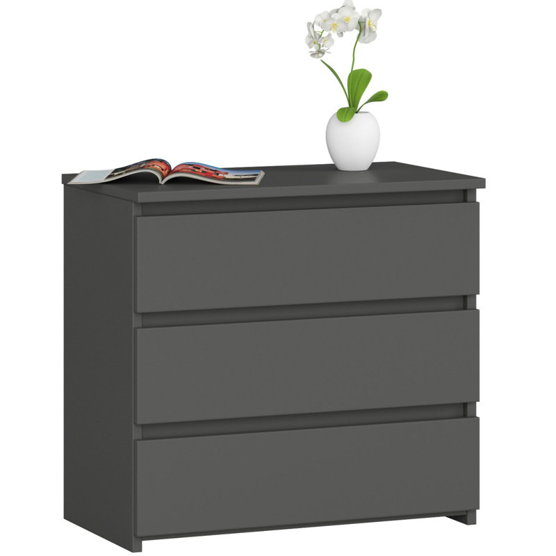 Rhesa 60cm W Particle Board Bedside Table