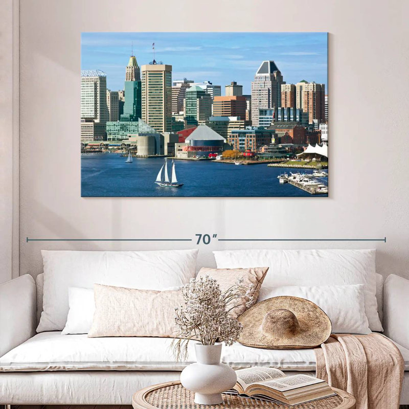 Ravi Inner Harbor Baltimore, 32" H x 48" W