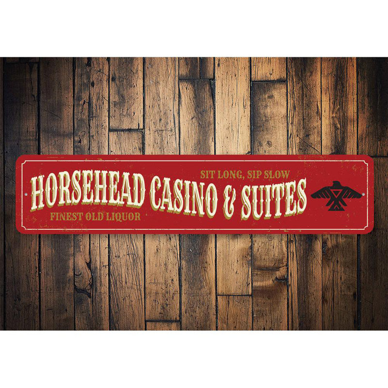 Plaque en métal Horsehead, H 4 po x l 18 po x P 0,04 po