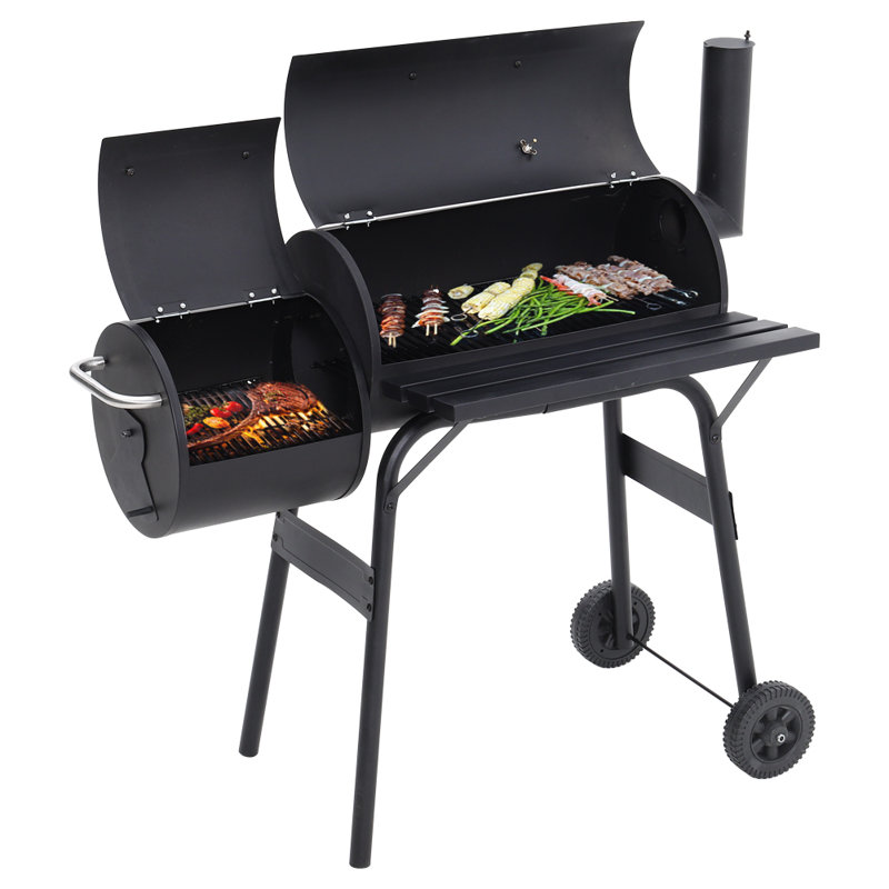 Dakota Fields Chromite 120cm W Charcoal Grill