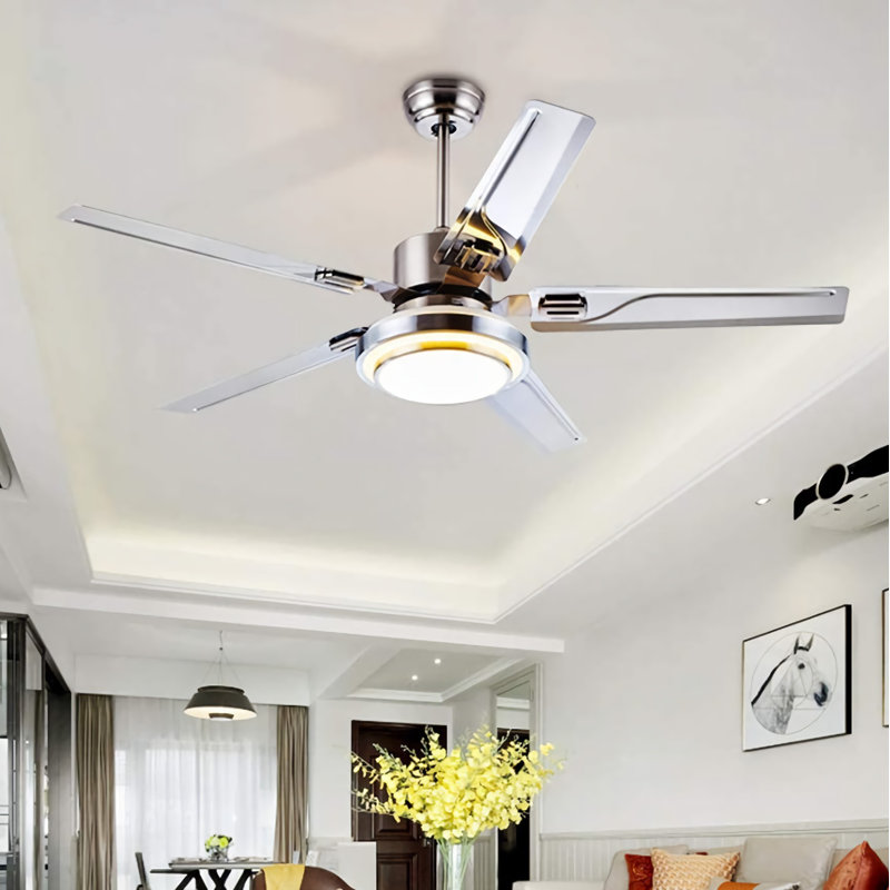 Malicai Ceiling Fan with LED Lights, 52"