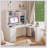 L Shaped Desk with outlet, Computer Desk with Drawers, Bookshelf & Hutch-951573768
