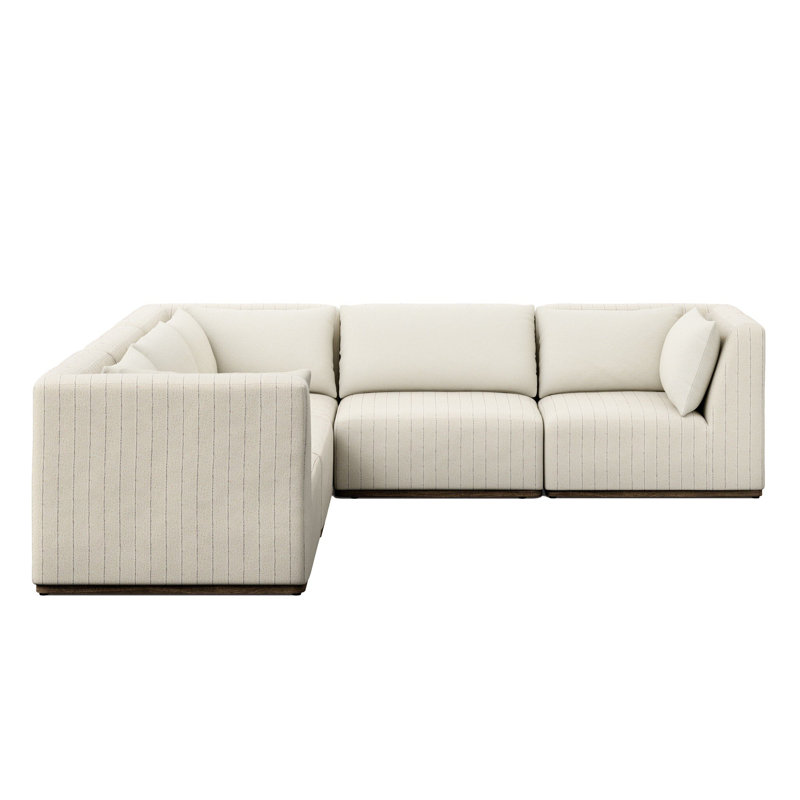 Canapé modulaire d'extérieur 5 pièces Korhonen
