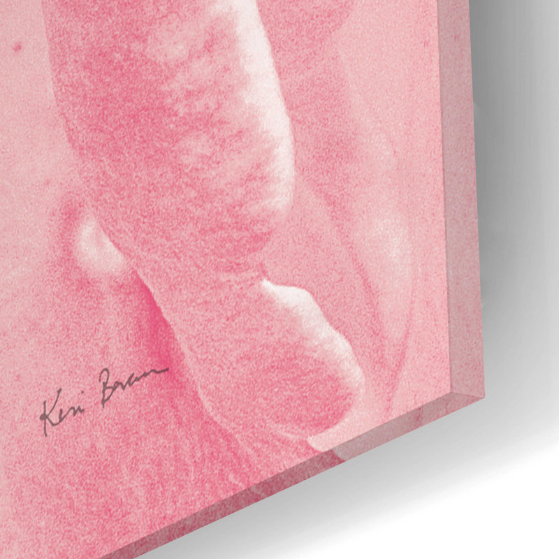 «Georgia Pink» par Keri Bevan, H 12 po x l 12 po x P 0,13 po