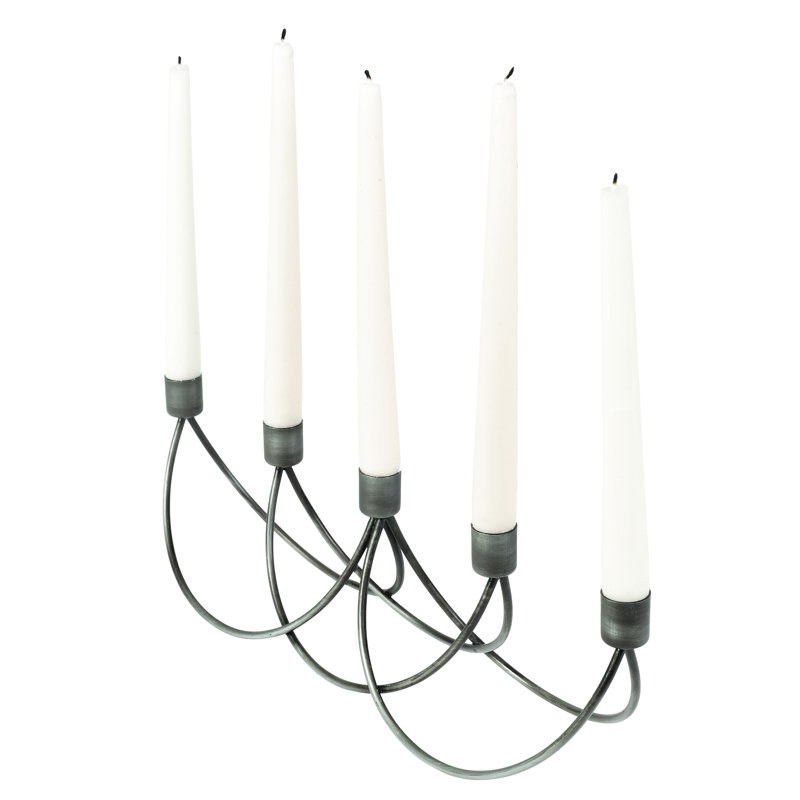 12cm Metal Tabletop Candelabra