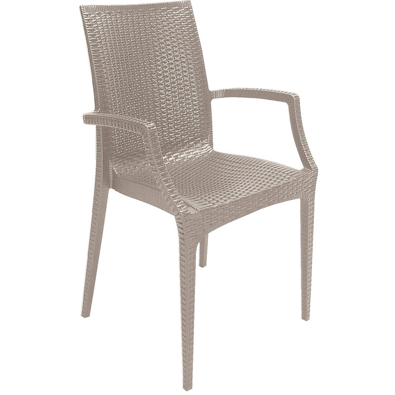 Fauteuil de salle à manger Agazio, Beige