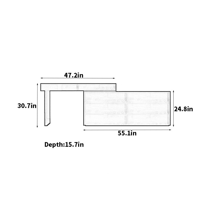 Commode de chambre à coucher de style rétro
