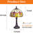 Tiffany Style Table Lamp With Stained Glass Tulip Flowers Lampshades