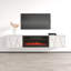 Meuble télé 70,9 po avec foyer électrique Galin, finition brillante, fixation murale-1268007730