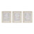 3 Botanical Framed Glass Wall Art - Decorate Your Space With Frames Home Decor Accessory