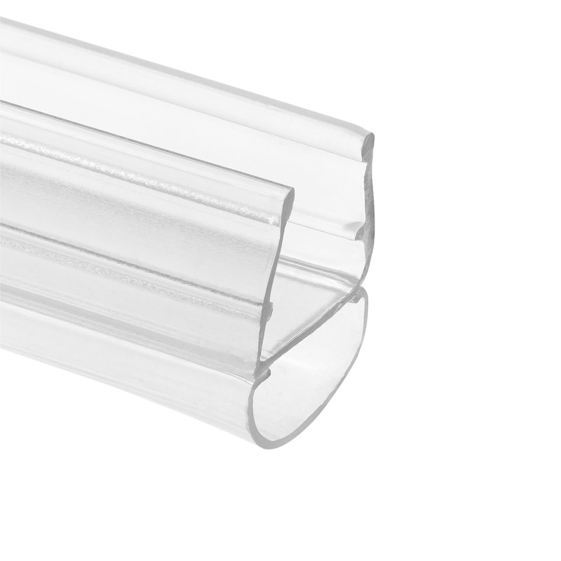 Ampoule de porte de douche en verre 1/2 po Prime-Line, joint latéral vertical, transparent, 78 po, pour porte sans cadre (paquet simple)