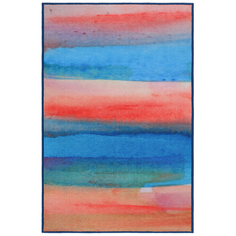 Tapis bleu area Matta, Rectangle 3 pi x 5 pi